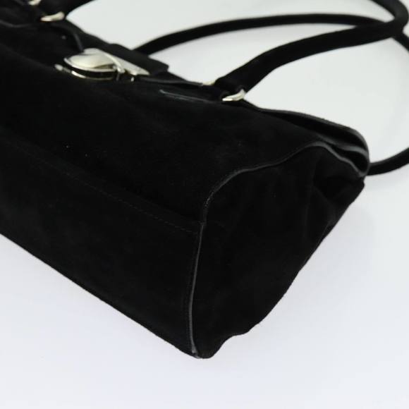 PRADA Shoulder Bag Suede Black Auth bs13416 - Picture 15 of 16